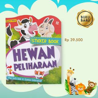 STICKER BOOK; HEWAN LIAR/DINOSAURUS/ALATTRANSPORTASI/BUAHSAYUR/HEWANPELIHARAAN