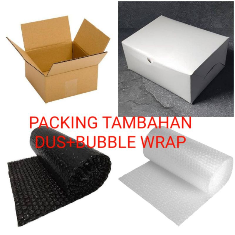 

Packing Tambahan Dus + Bubble Wrap