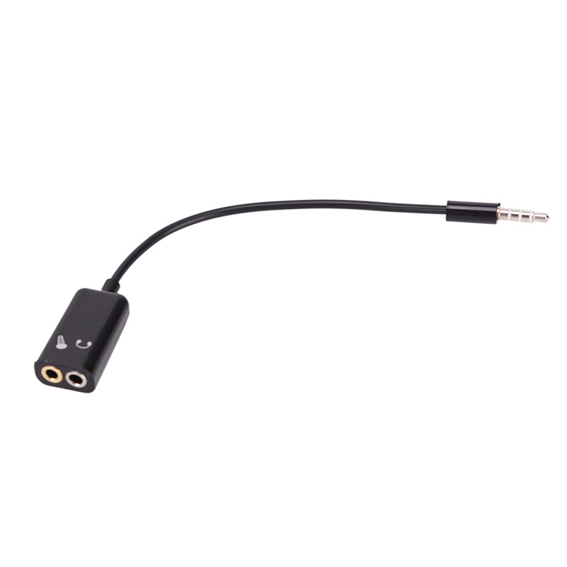 (LUCKID) Kabel Splitter Audio jack 3.5mm Ke Headphone / Mic Bentuk Y