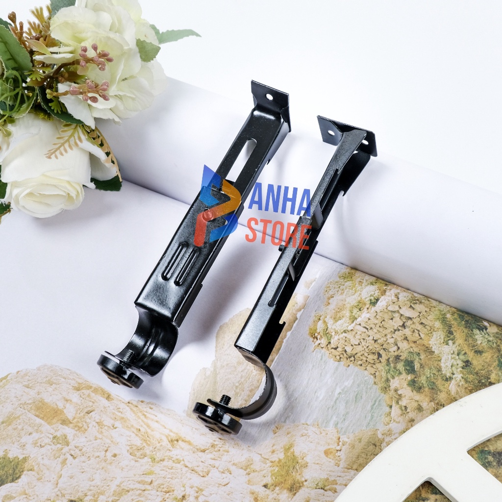 TIANG BESI GORDEN HITAM/BATANG GORDEN VARIAN 50-100-150-200/BESI GORDEN 1 SET/PIPA HORDENG/GORDEN/TIANG GORDEN