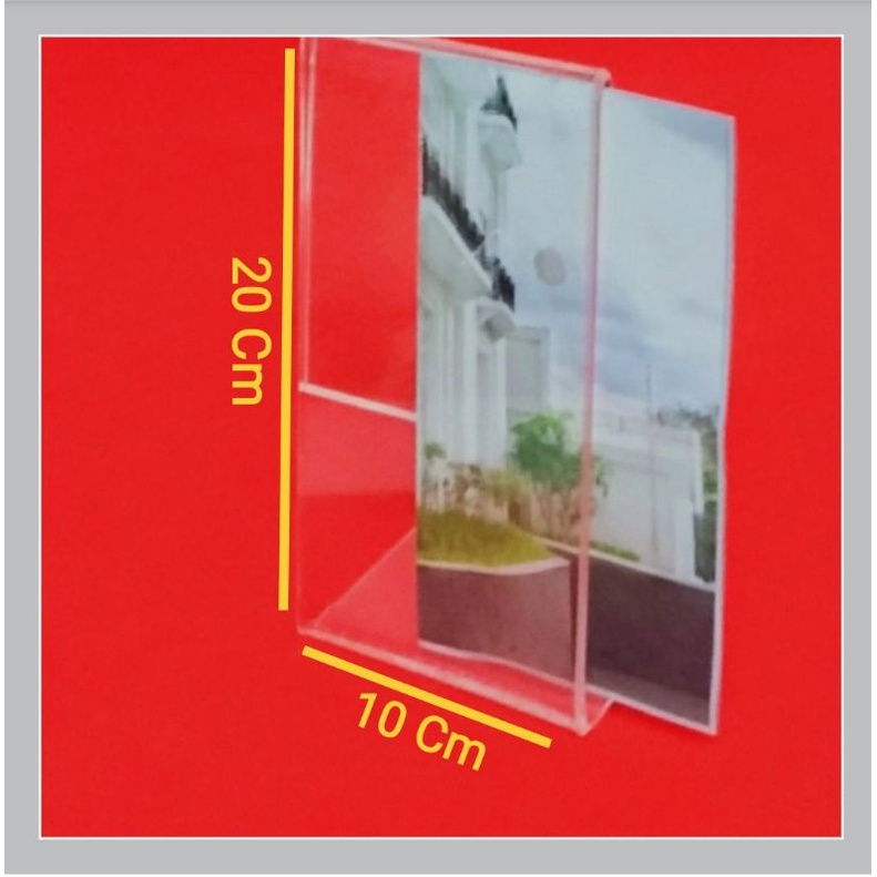 

akrilik no meja/daftar menu uk 21x10,5cm portrait L