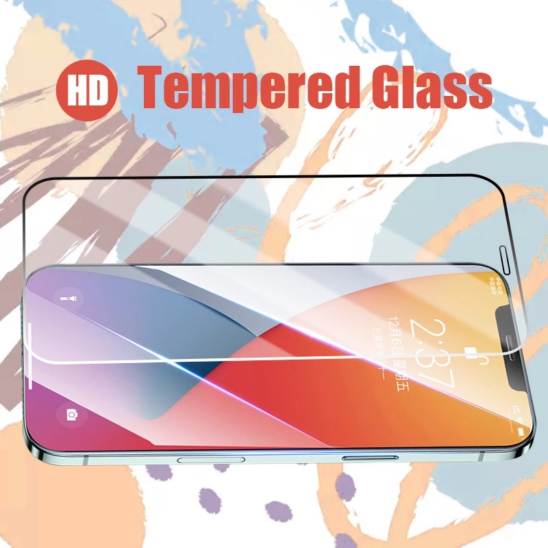 Tempered Glass Pelindung Layar Untuk Iphone X Xs 12 11 Pro Max Xr 7 8 Se 2020 7 8 6s Plus X 11 Pro 12 Pro max