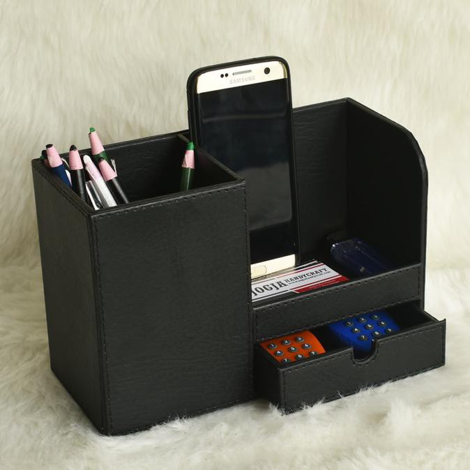 

Pen Holder Tempat Pena & Alat Tulis Kantor - Desktop Stationery - Hitam