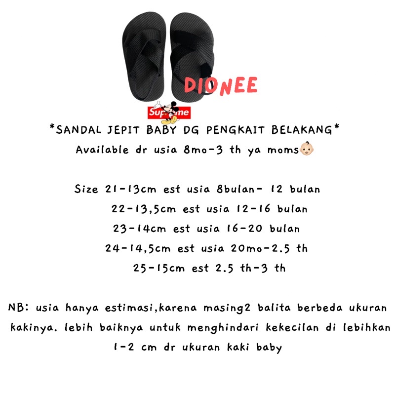 Sepatu Sandal Jepit Anak Laki Laki Perempuan Bayi Baby Antislip Sepatu Sendal Anak Cowok Cewek Murah