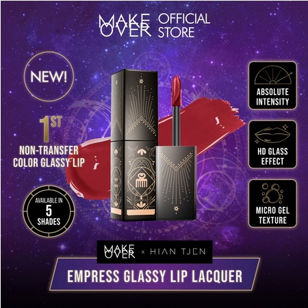 MAKE OVER Glassy Lip Lacquer X Hian Tjen