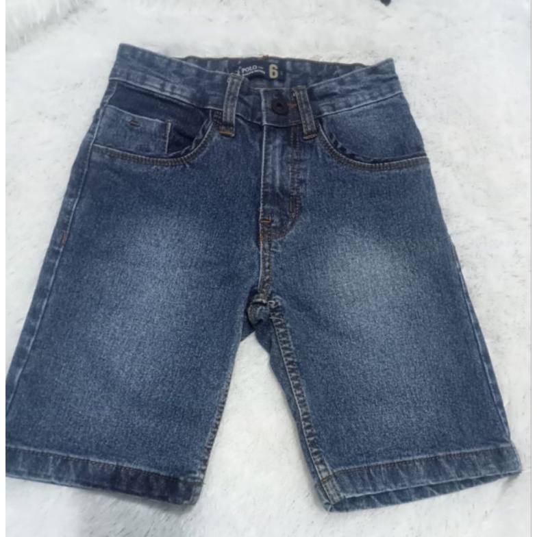 Celana pendek jeans anak Laki laki POLO KIDS 4-5 tahun| Ralph House