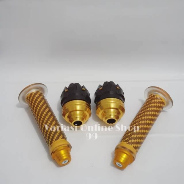 [PROMO] PAKET JALU AS RODA DEPAN PLUS HANDGRIP CARBON PLUS JALU STANG CNC BISA UNTUK SEMUA MOTOR