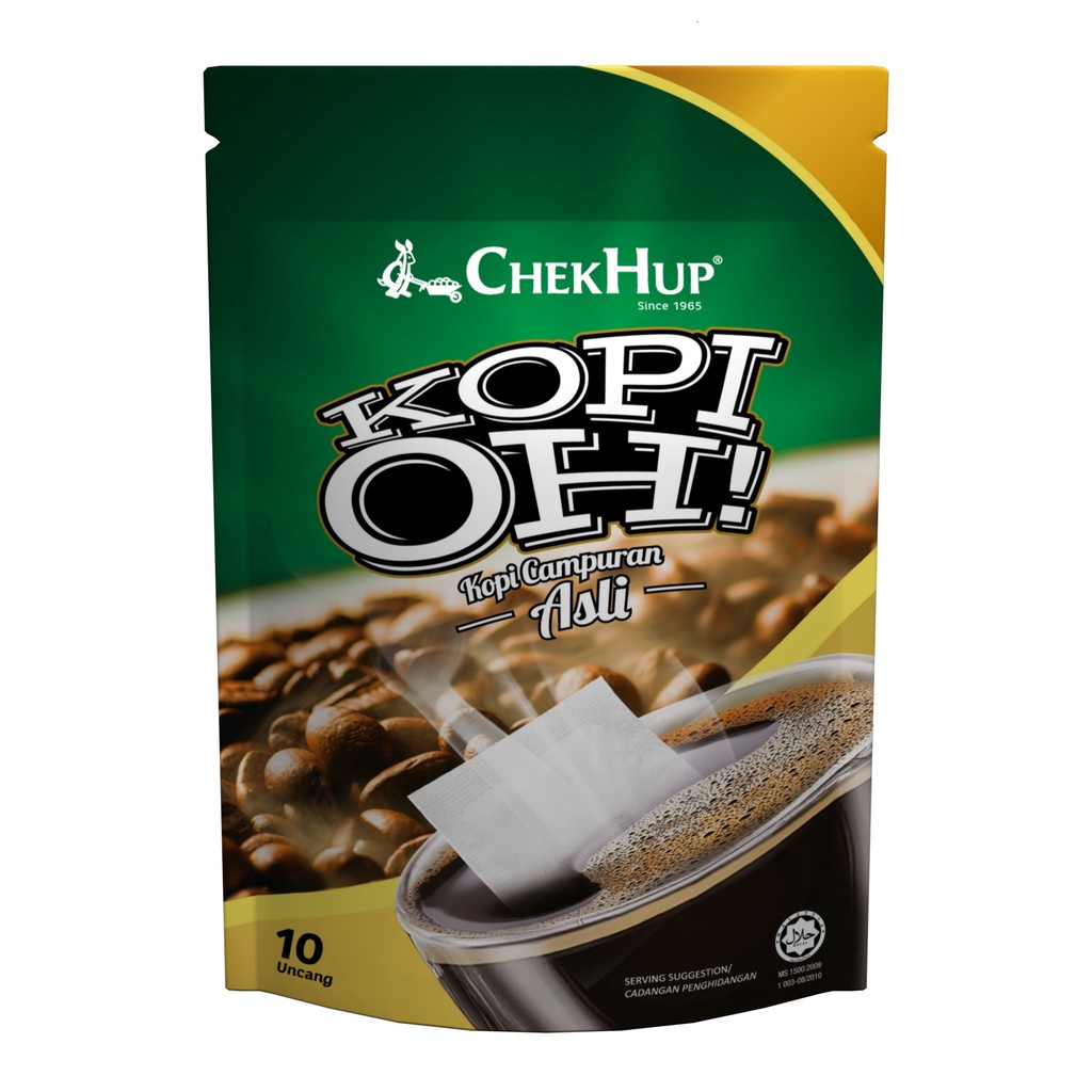 

Kopi Chek Hup Kopi Oh Kopi Campuran Asli 10 x 10 Gram