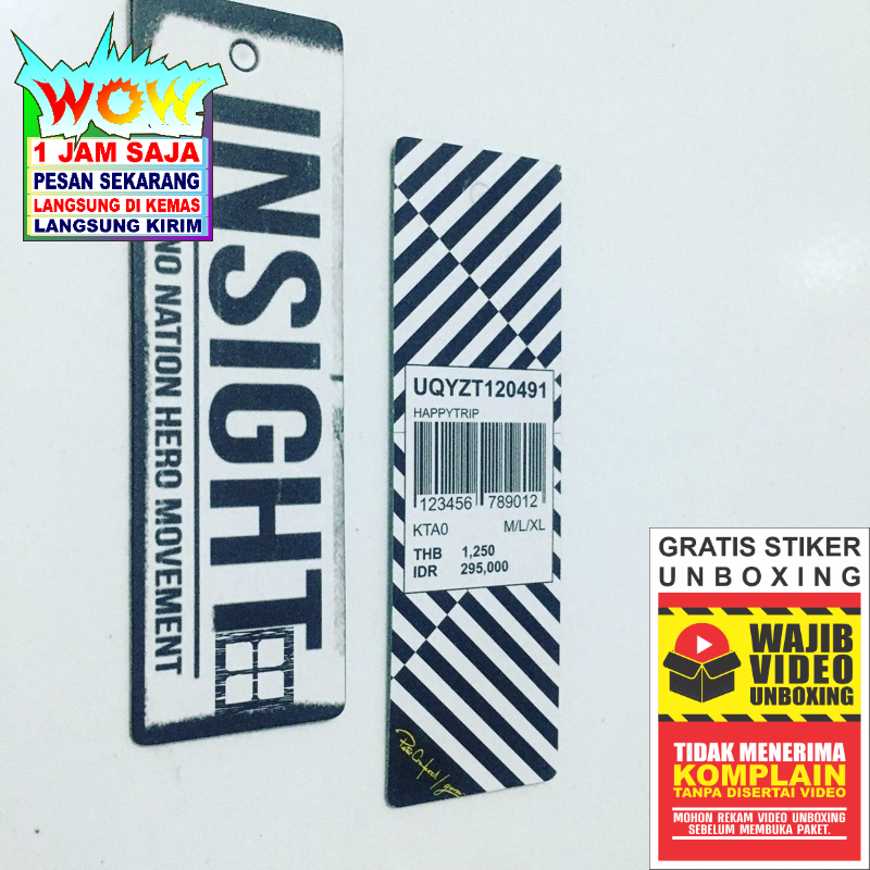 

INSIGHT PRICE TAG HANGTAG BARCODE SUPER PREMIUM CO 1X DI KIRIM 600PCS