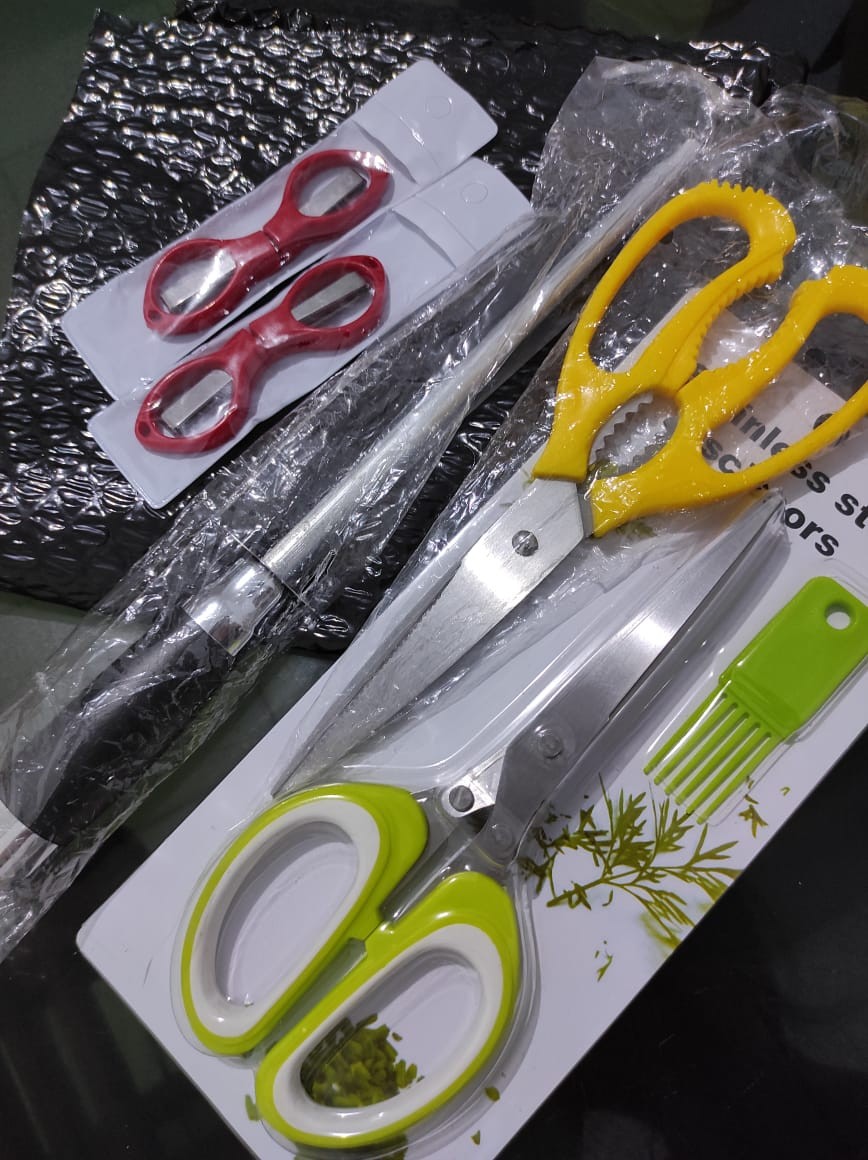 Gunting 5 Lapis Anti Slip High Quality / Gunting Dapur Serbaguna Premium