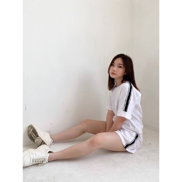 Berta set setelan celana pendek | loungewear | pakaian rumah | piyama | homewear set | home wear set