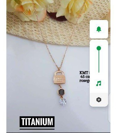 kalung titanium gembok kunci