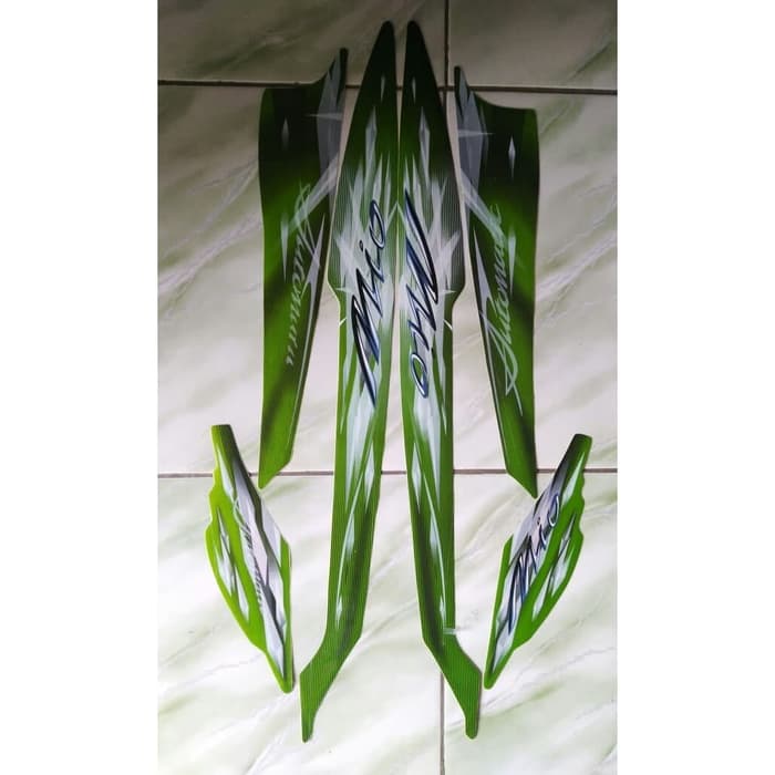 stiker striping yamaha mio sporty 2009 hijau
