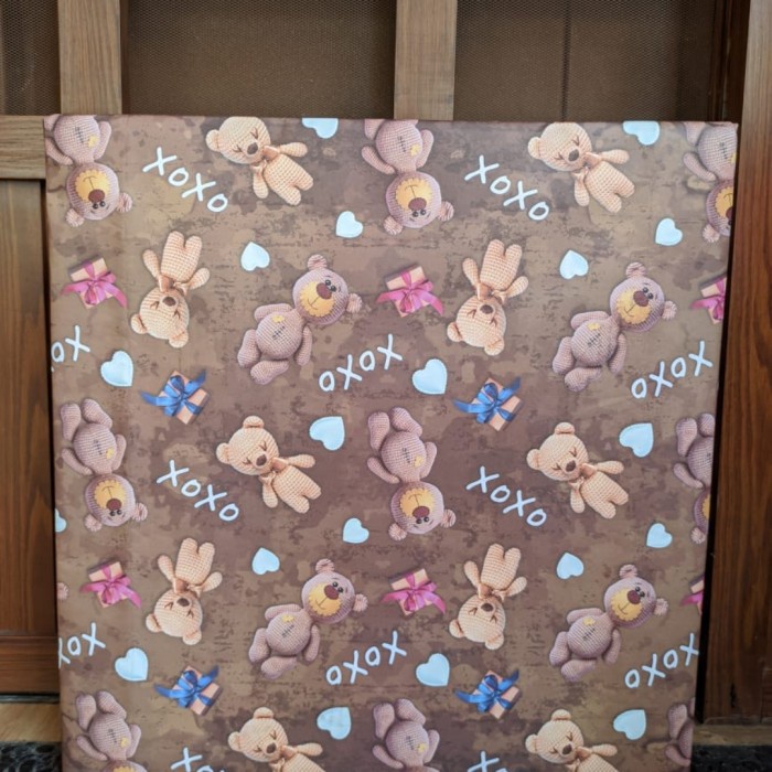 

kertas- kertas kado - little bear -kertas.