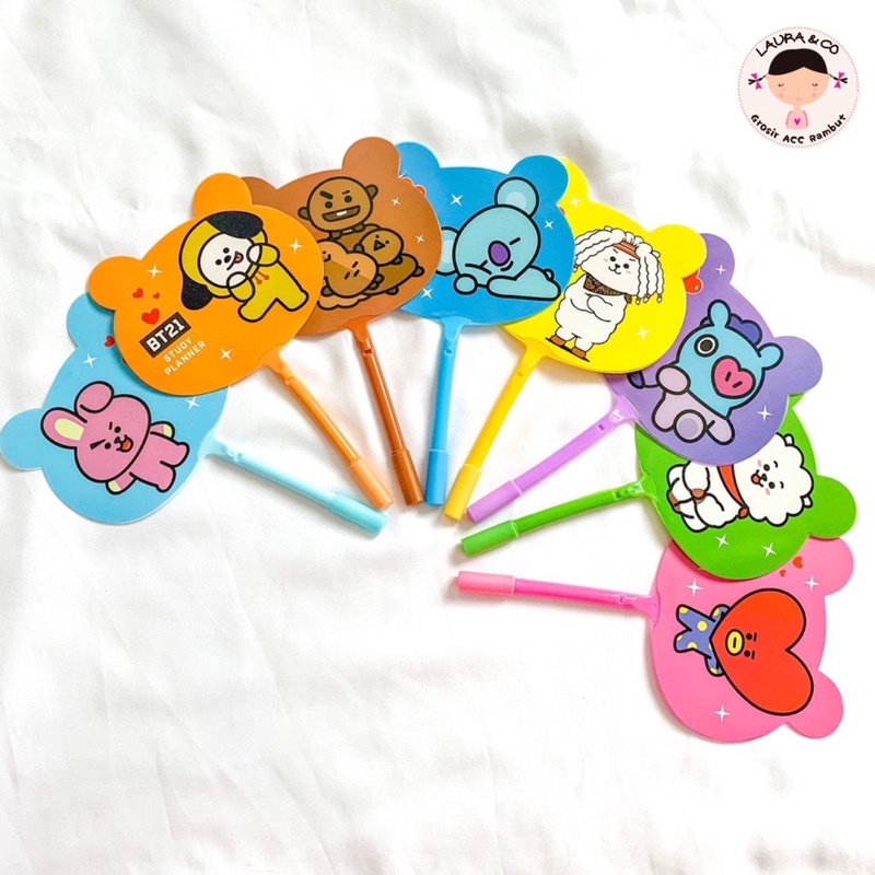 BOLPOIN BTS BT21 KIPAS 12pc Grosir Lusinn