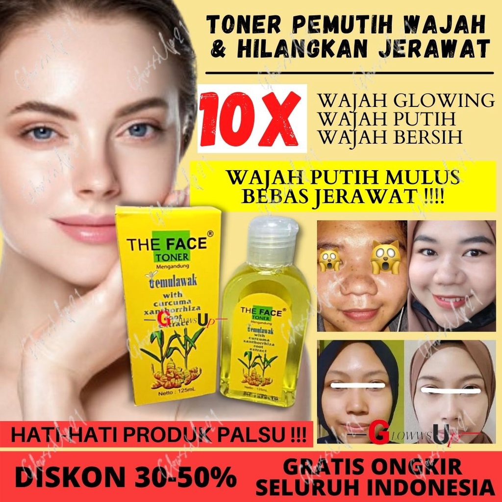 TONER TEMULAWAK THE FACE BPOM - THE FACE TONER TEMULAWAK BPOM