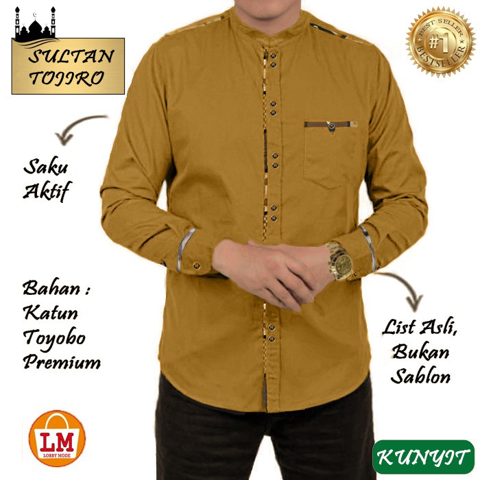 TERMURAH TERLARIS Baju Koko Pria SULTAN TOJIRO TOYOBO TERBARU LMS 25555-25561