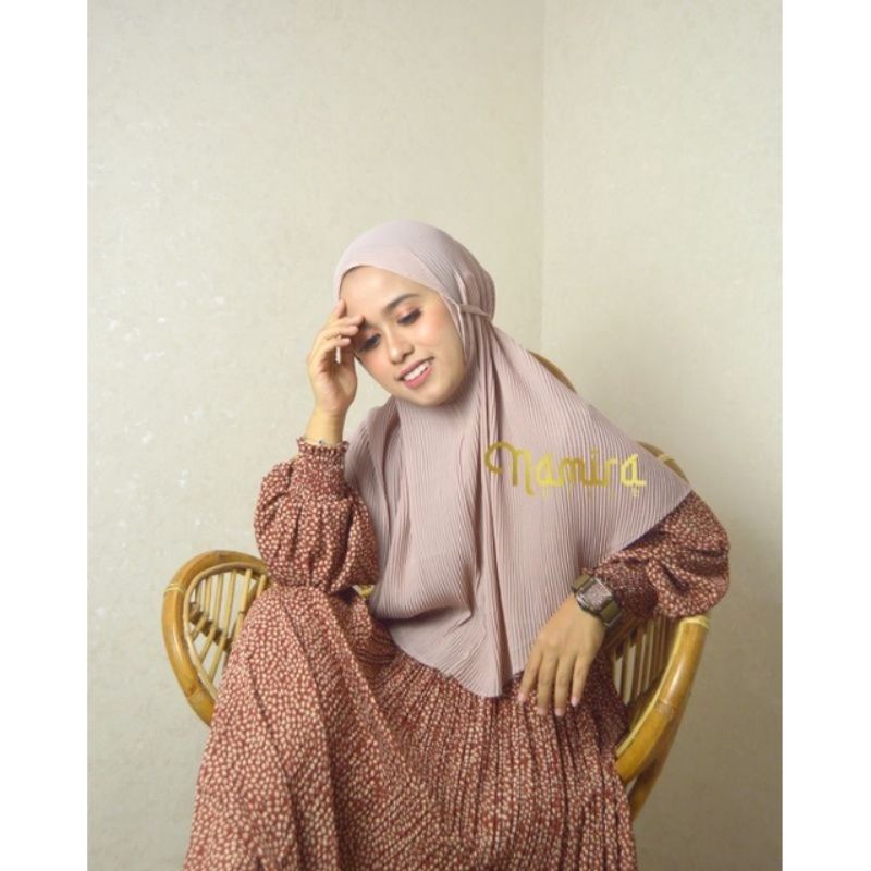 BERGO MARYAM PLISKET LIDI ORIGINAL BY NAMIRA HIJAB