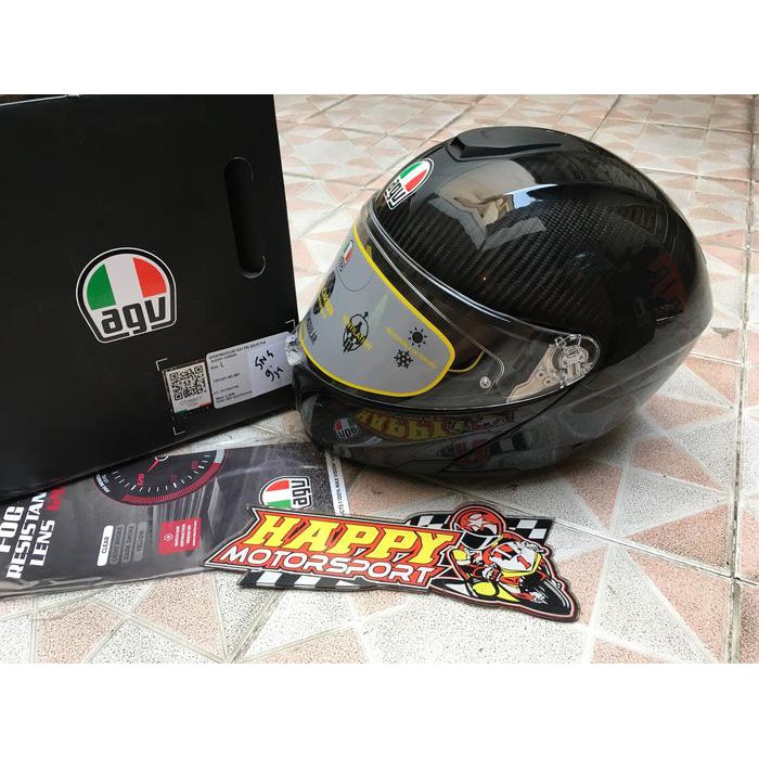 HELM AGV SPORT MODULAR FULLCARBON KEVLAR GLOSSY ORIGINAL ITALY M L XL