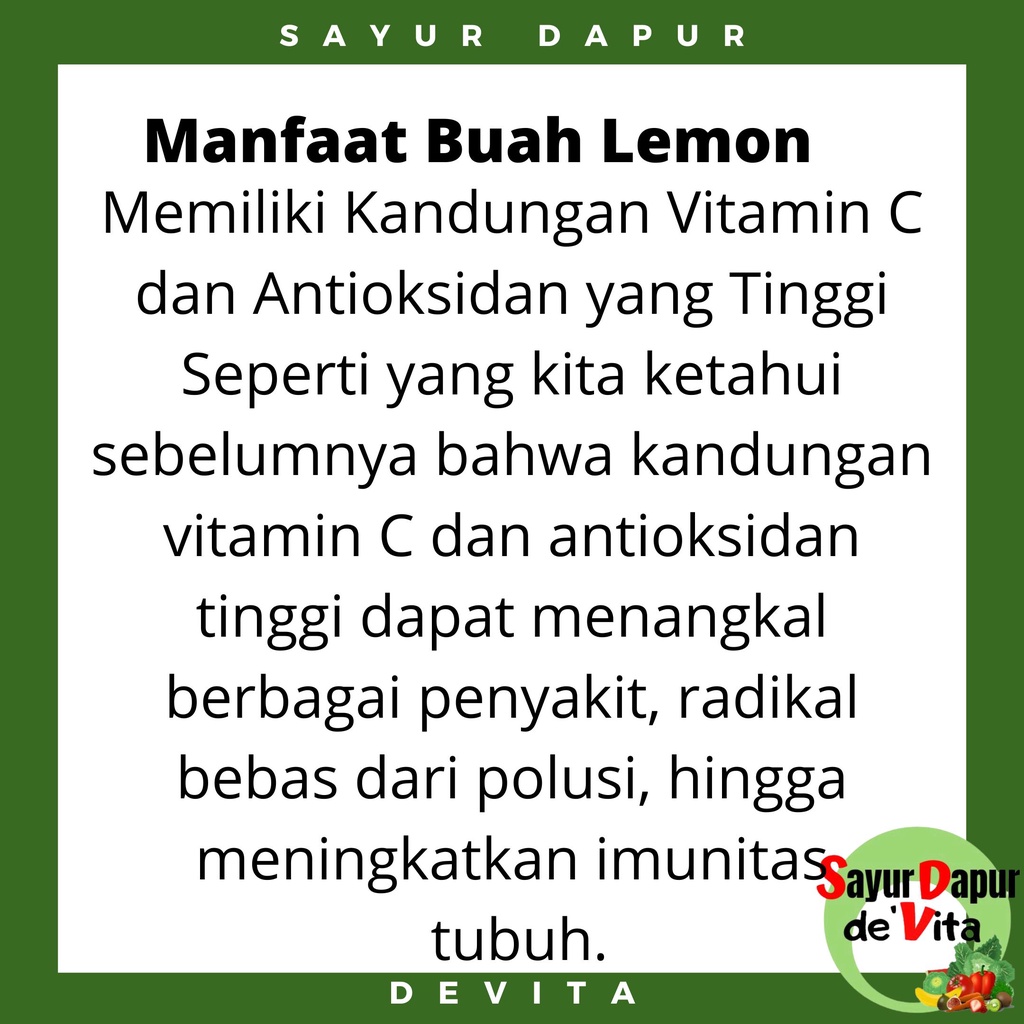 Buah Jeruk Lemon California Segar