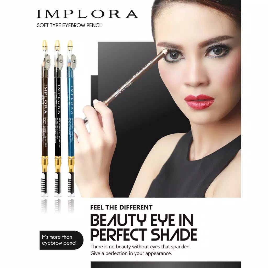 Implora (✔️BPOM) Pensil Alis 2.5 gram ( soft eyebrow pencil )