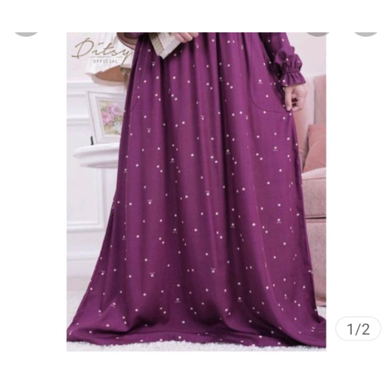 DITSY JULY SCATOLLA PLUM M