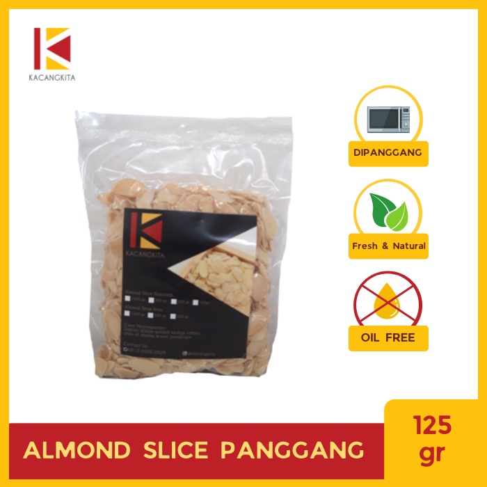

Almond Slice Roasted / Kacang Almond Slice Panggang Blue Diamond 125gr