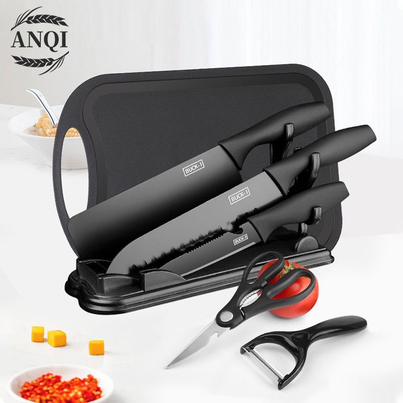 PISAU SET 7 IN 1 TALENAN / KITCHEN KNIFE SET / Pisau Dapur Set Potong Daging Dan Buah / VS-1820