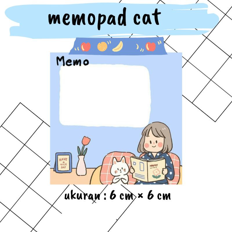 

Cat Memo 1 Pack (isi 10 lembar)