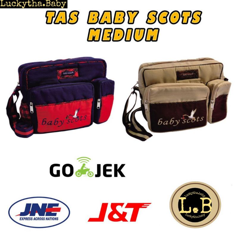 Baby scots _ Tas bayi Medium / Diaper bag medium size / Tas perlengkapan bayi traveling / Tas bayi