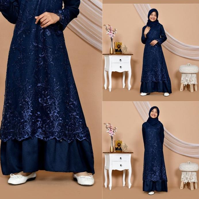☂ GAMIS MITHA ANAK MAXI TANGGUNG 9-12th DRESS MUSLIM REMAJA BRUKAT TILE BORDIR LEBARAN IDUL FITRI PR