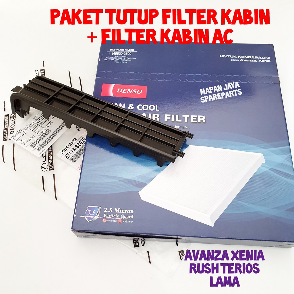 PAKET TUTUP &amp; FILTER AC - AVANZA / XENIA (2004-2011) / RUSH / TERIOS