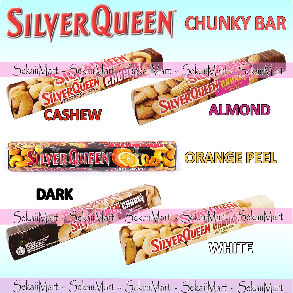 

SILVERQUEEN Chunky Bar Chocolate All Variant - SILVER QUEEN ChunkyBar Cokelat Batang Semua Rasa