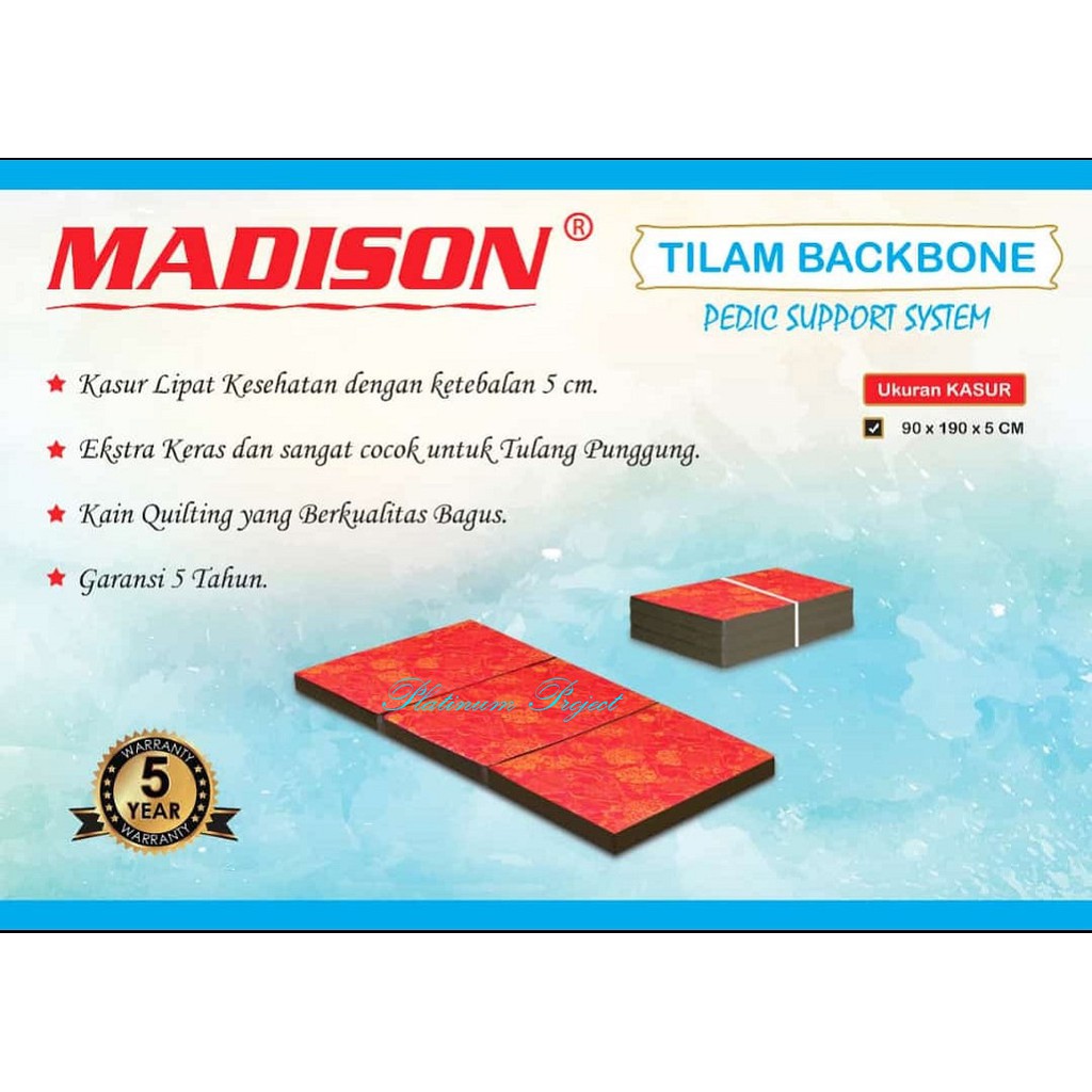 Kasur Lipat - Tilam Busa Lipat Backbone 90x190x5 - Medan - Tilam Busa