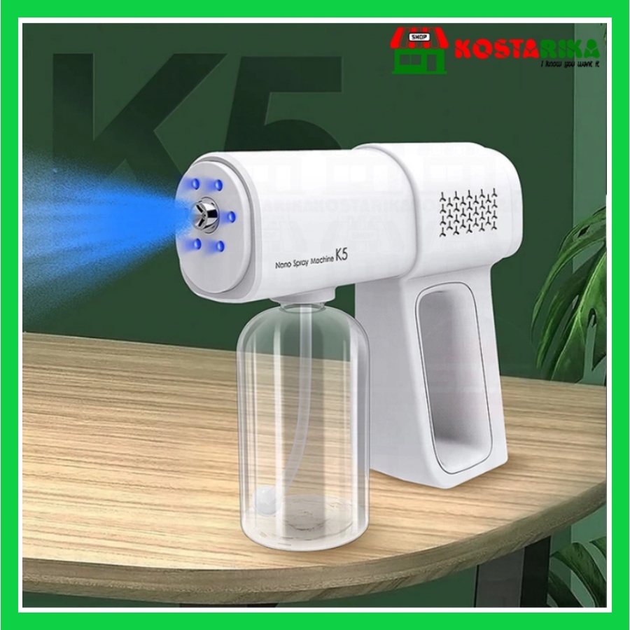 Nano Spray Gun Disinfectant K5 Atomizing Sterilizer 380 ml UV Sterilizer Gun