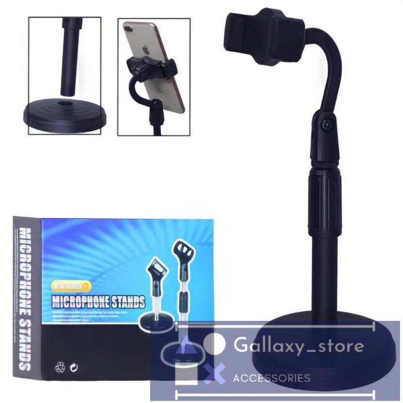 MICROPHONE PHONE STAND HOLDER L8 HOLDER MEJA HOLDER UNIVERSAL