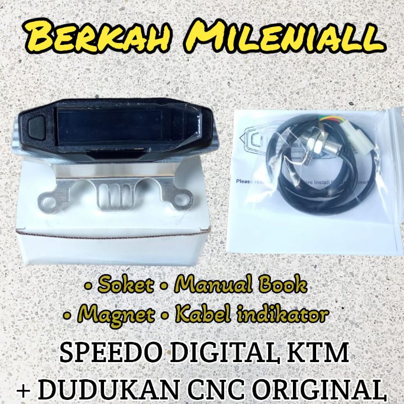 Speedometer digital rpm bensin spido koso ktm bulat cb 100 rx king japstyle caferacer dll