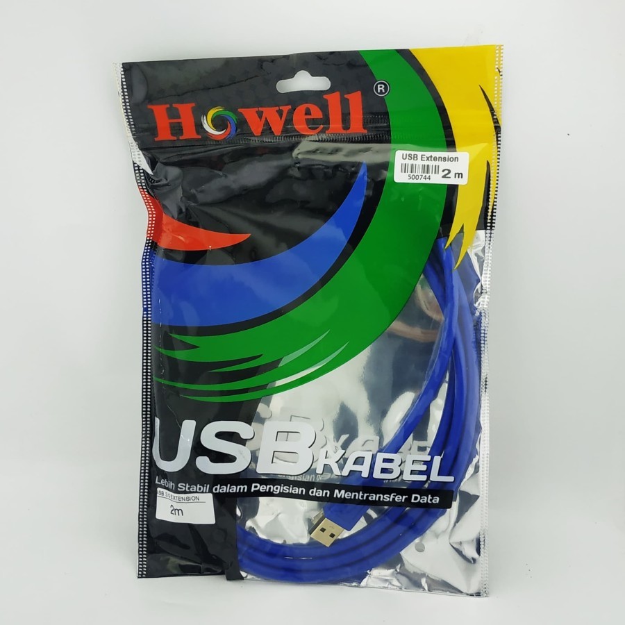 Kabel USB 3.0 Extension 2M - USB Extender Perpanjangan 2 Meter Howell Super Speed