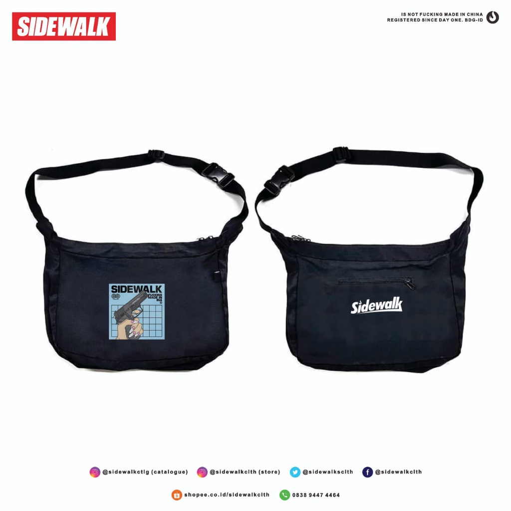 { COD }Tas Selempang &gt;Sling Bag &gt;Tas Selempang Pria dan Wanita &gt;sidewalk (ken )