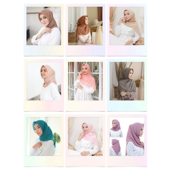 SEGIEMPAT POLYCOTTON BELLA SQUARE / HIJAB BELLA SQUARE TERMURAH / JILBAB BELLA SQUARE