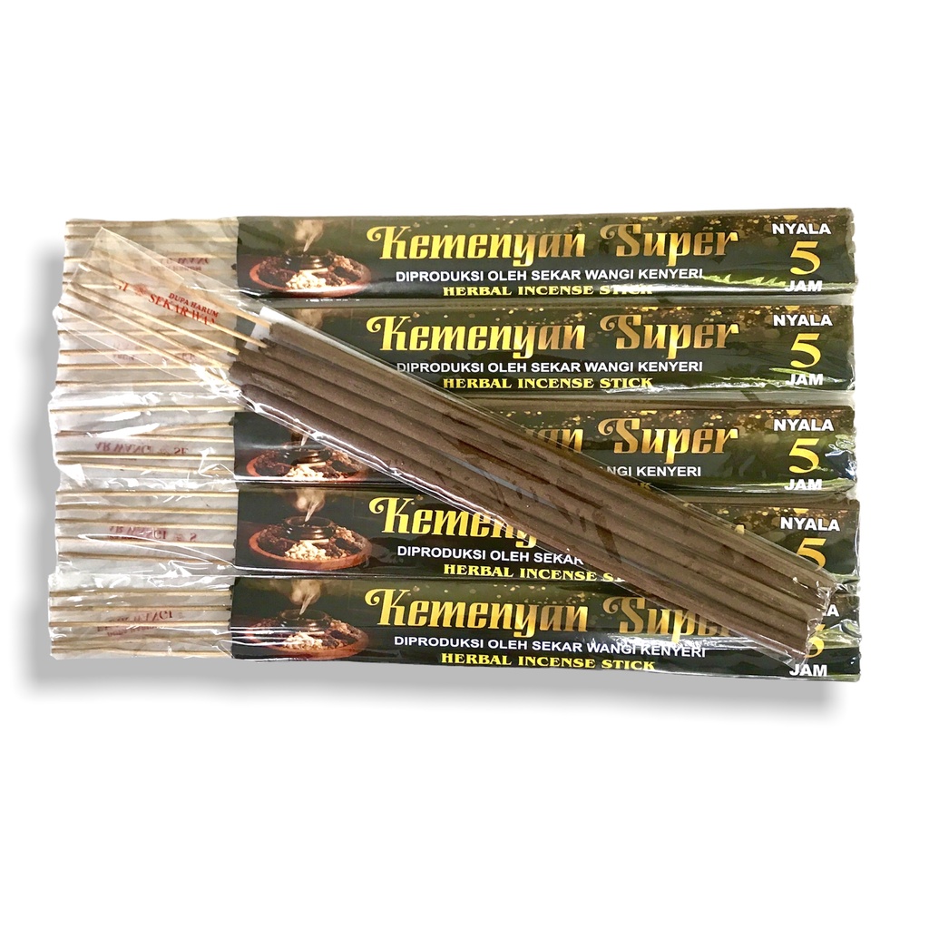 Dupa Hio Jumbo 5 jam Kemenyan Super Herbal Panjang 40 cm Abu Dingin isi 5 Stick Produksi Sekar Wangi