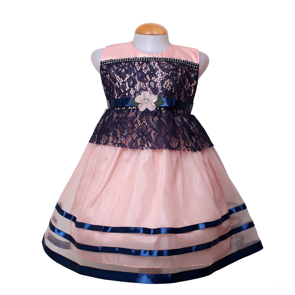 Dress Kids Marbi/ Dress Brukat Lokal 1 - 3 Tahun Murah/Fashion Anak/ Gaun Pesta Best Seller