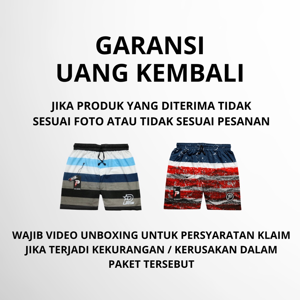 Best Seller-Boxer microtex printing pria wanita|Pakaian dalam boxser kolor|Bokser pantai bahan katun