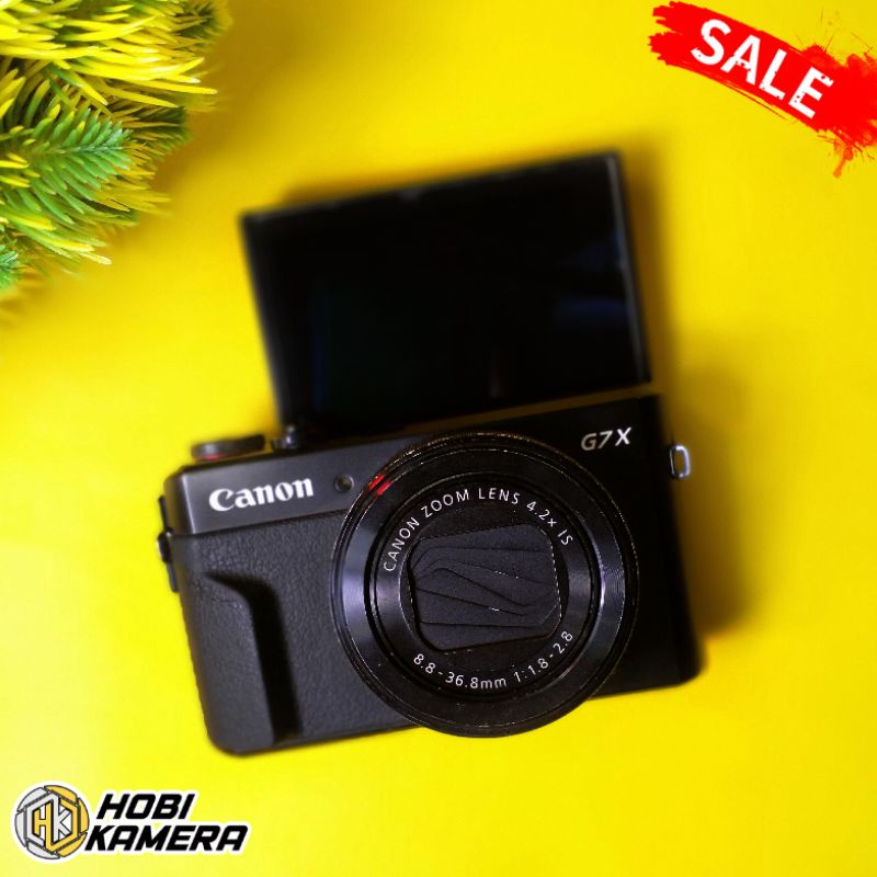 Kamera pocket G7X Mark II layar lipat sentuh dan wifi - bekas