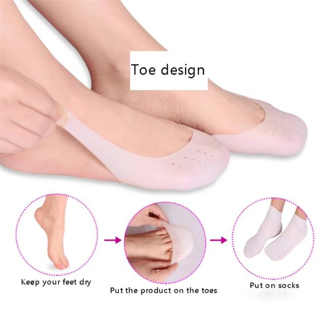 Pelindung Jari Kaki Karet Silikon Toe Ballet Shoes Insoles