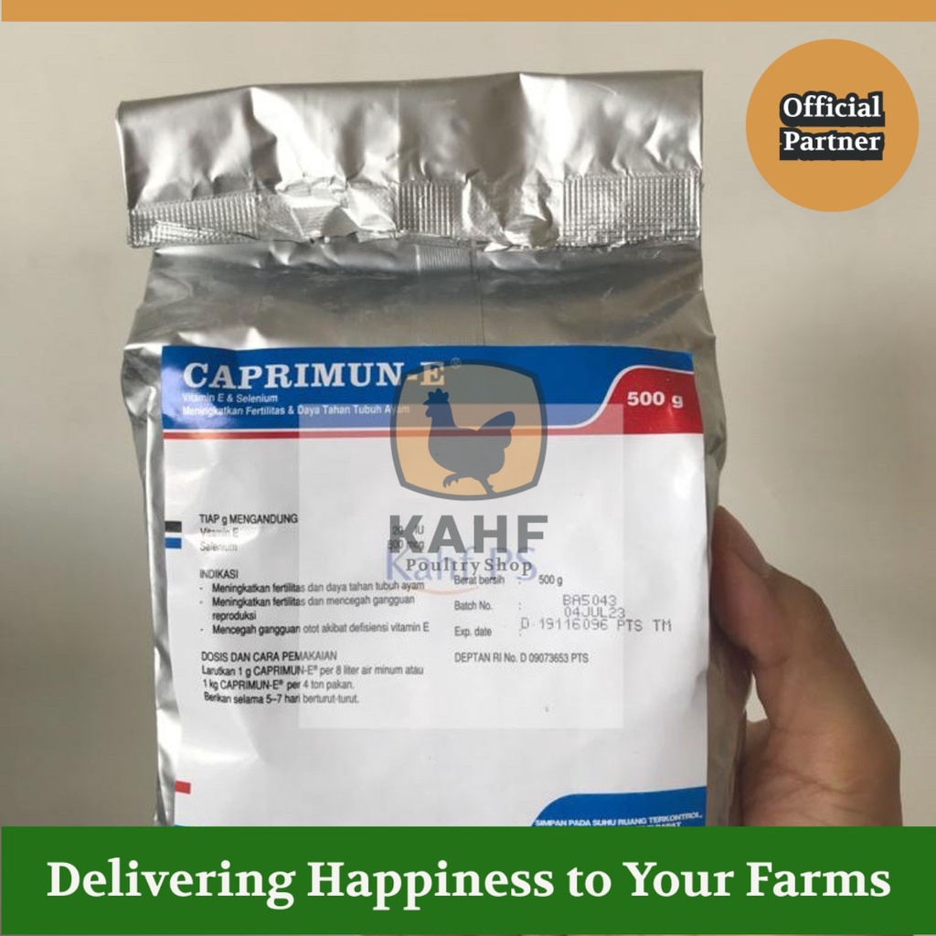 Caprimun E 500 gram Vitamin E & Selenium Vitamin Ayam