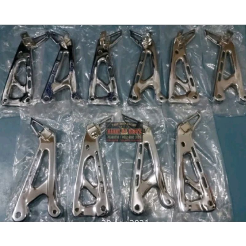 Breket Footrest Footstep Bustep Belakang Rx King Chroom Copy Ori