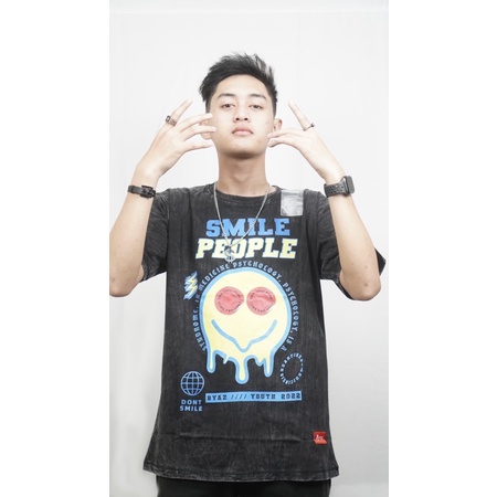 T Shirt Smile People Sandwash BYAZ Original