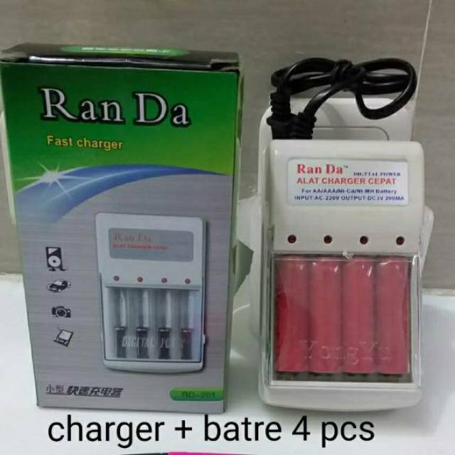 Charger Baterai AA A2 / AAA A3 Mobil Remot RC Alat Cas Batere Super Cepat