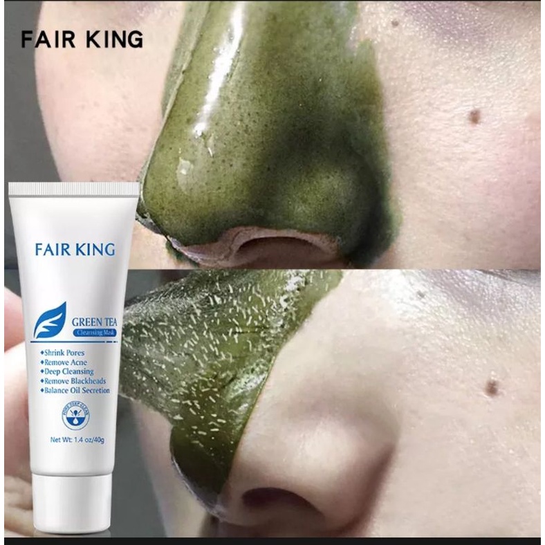 FAIR KING Green Tea Blackhead Remover Face Oil-Control Nose+ box & bubble